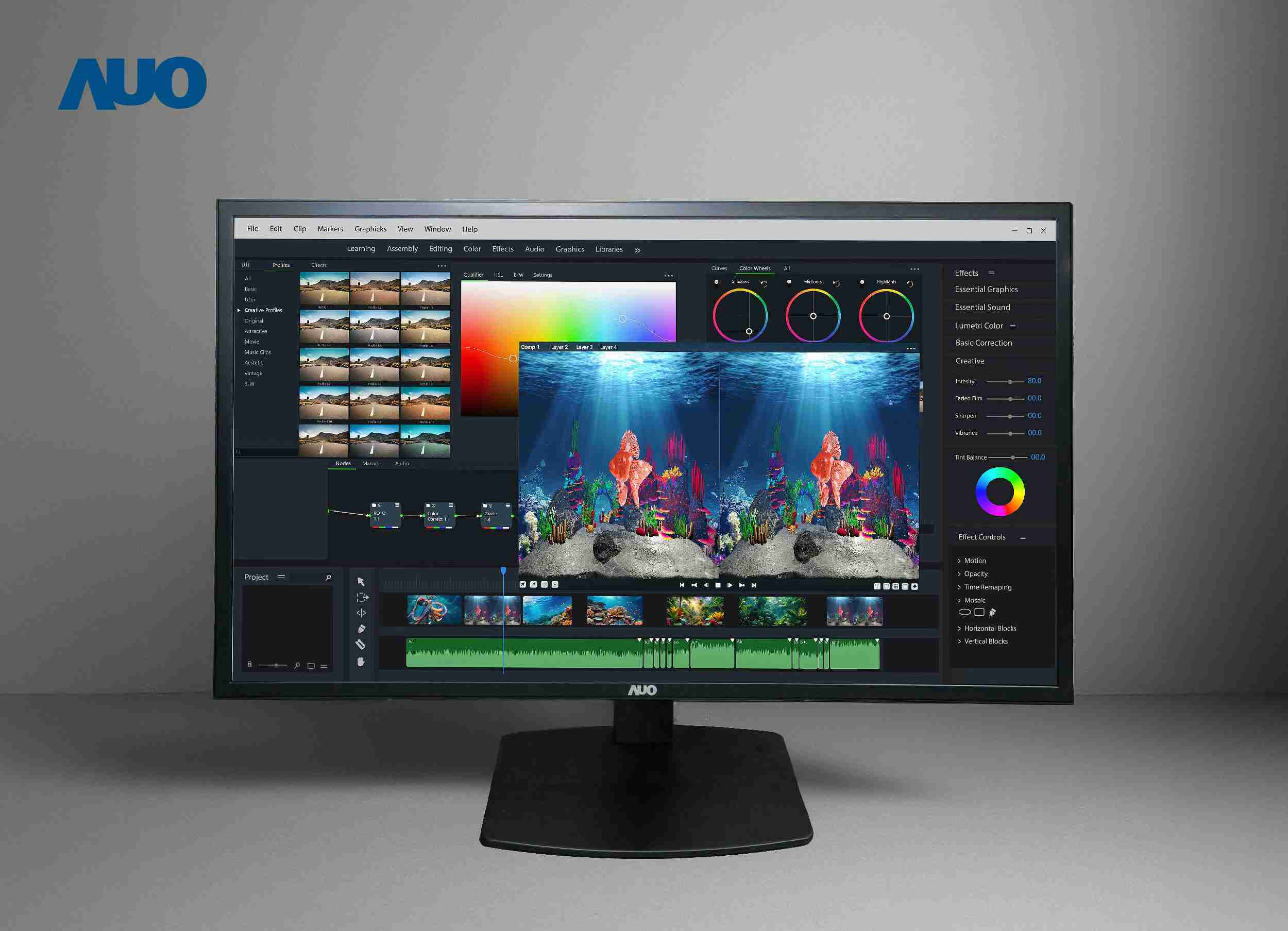YAXIN111开发32吋2D/3D专业桌上型显示器，，，拥有8K4K超高分辨率，，，并以低串扰算法优化3D显示效果，，，，搭载自动眼球追踪功能，，能实时调整3D图像，，进行实时2D与3D无缝共存窗口，，提供图像设计工作者突破二维接口的崭新工作氛围与效率